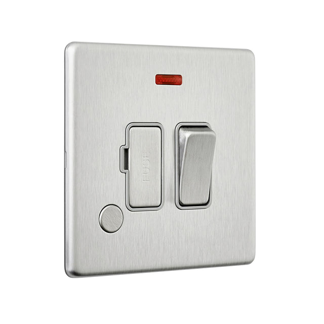 13A Switched Fused Spur Unit with Flex Outlet and Neon