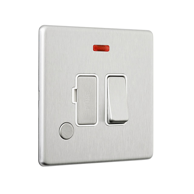 13A Switched Fused Spur Unit with Flex Outlet and Neon