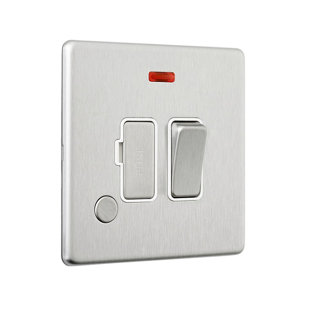 13A Switched Fused Spur Unit with Flex Outlet and Neon