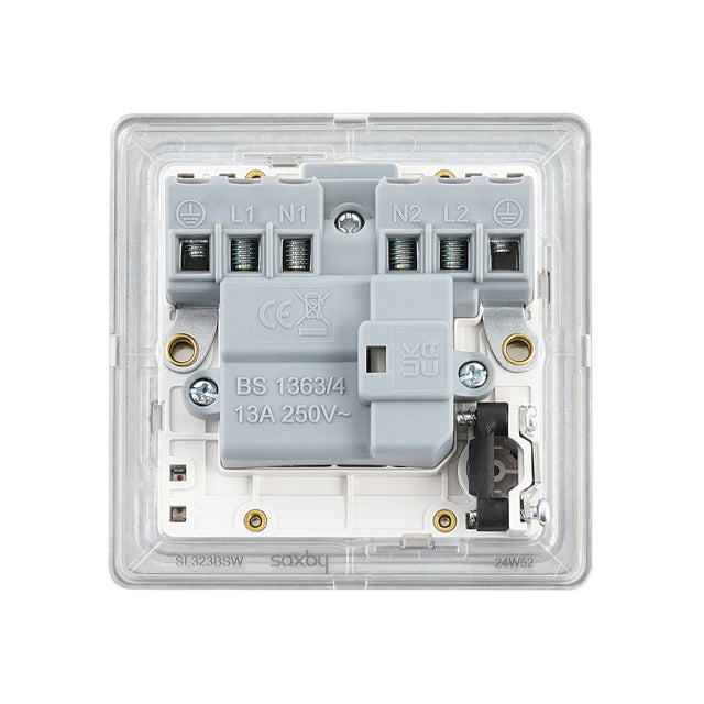 13A Switched Fused Spur Unit with Flex Outlet and Neon