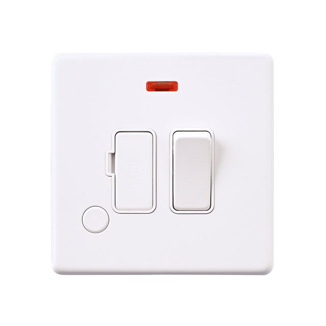 13A Switched Fused Spur Unit with Flex Outlet and Neon