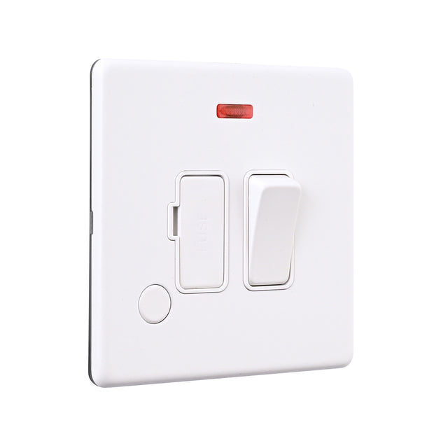 13A Switched Fused Spur Unit with Flex Outlet and Neon