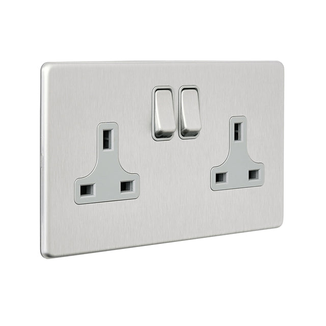 13A 2G DP Switched Socket with 45W USB A+C