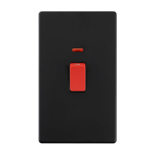 45A Large Plate DP Switch with Neon