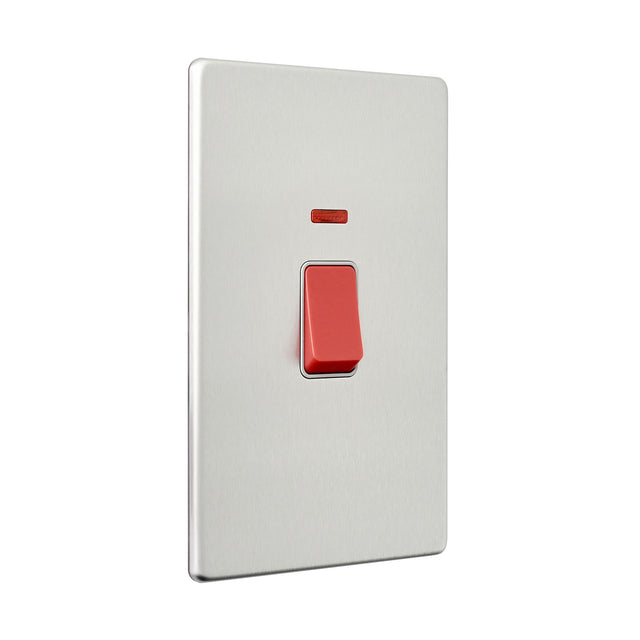 45A Large Plate DP Switch with Neon