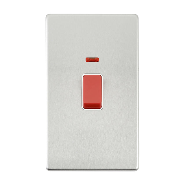 45A Large Plate DP Switch with Neon