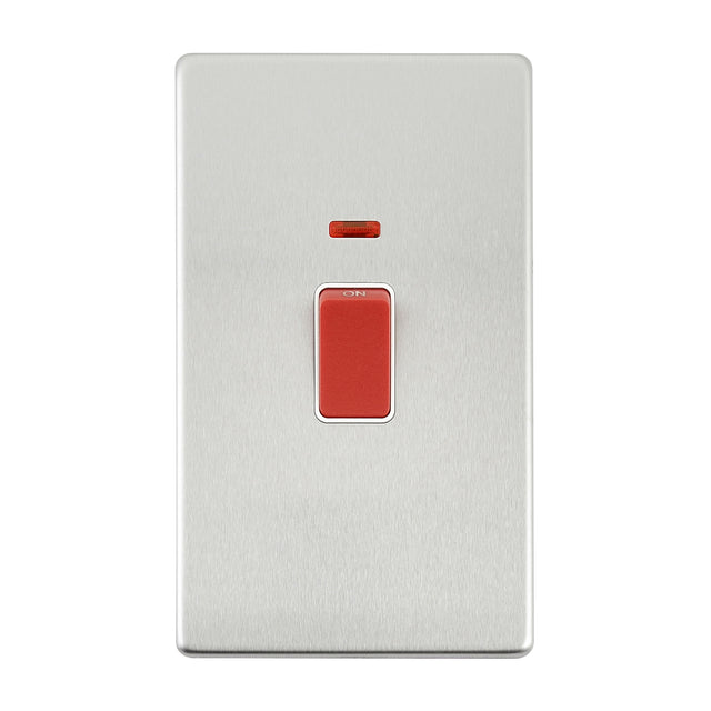 45A Large Plate DP Switch with Neon