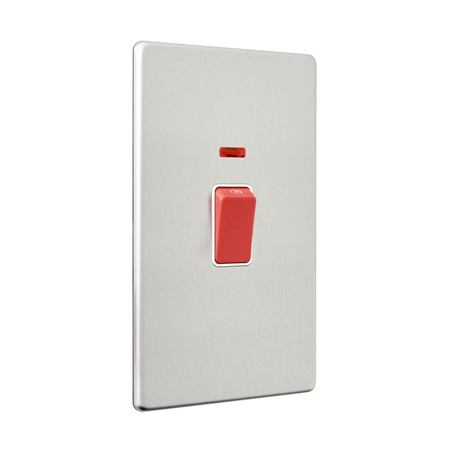 45A Large Plate DP Switch with Neon