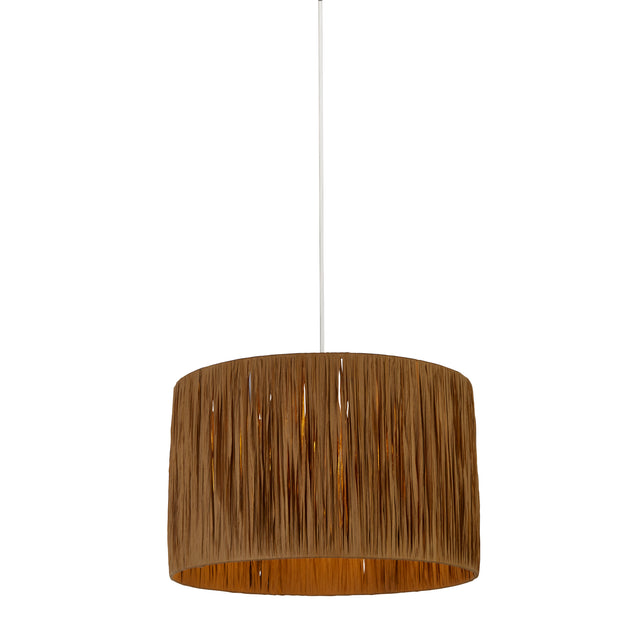 Raffia Drum Shade 35CM - Natural