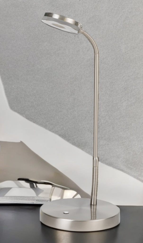 Satin Nickel Led Table Lamp