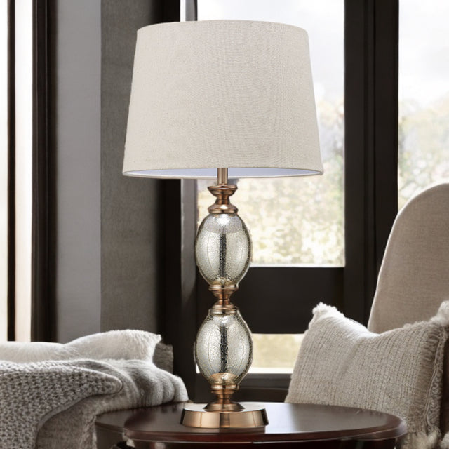 Crushed Mercury Glass Table Lamp