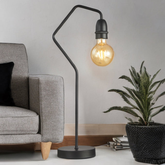 Black Finish Venus Table Lamp