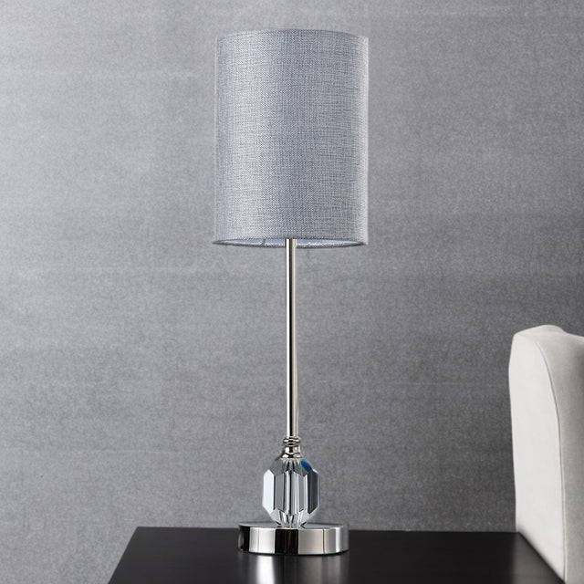 Set Of 2 Decorative Crystal Table Lamps (Polished Nickel)