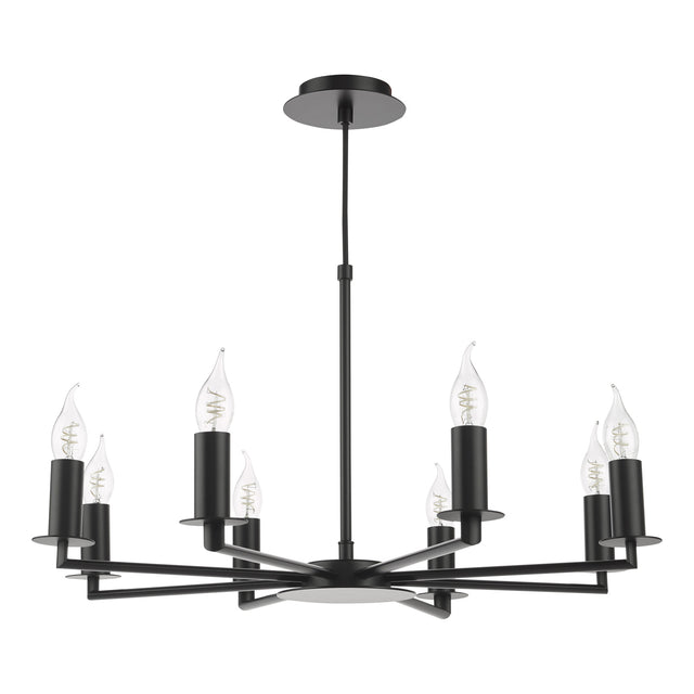 Tyler Pendant Chrome and White with Shade