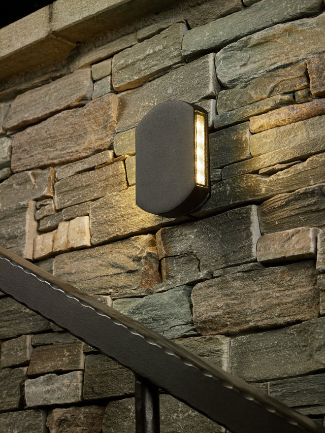 Vulcan Outdoor Wall Light Dark Grey IP44 LED