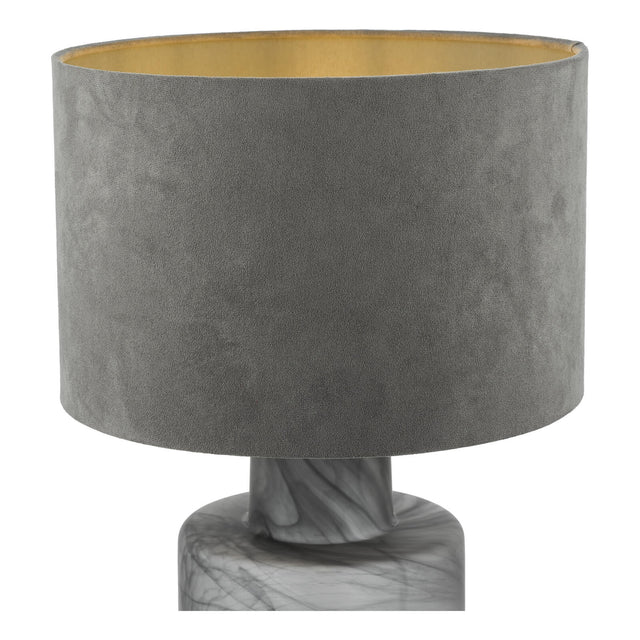 Wanda Table Lamp Smoked Glass With Shade