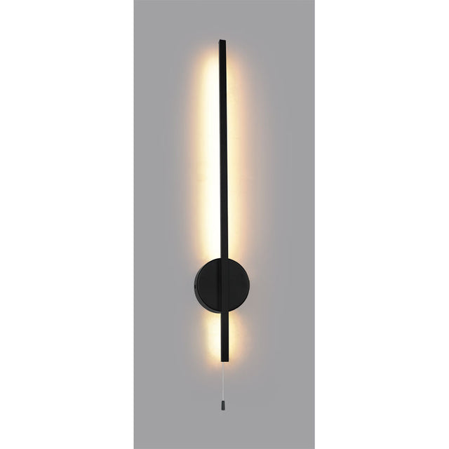 Corona Ultra-Modern Led Wall Lamp C/W Opal Diffuser And Matt Black Metalwork.