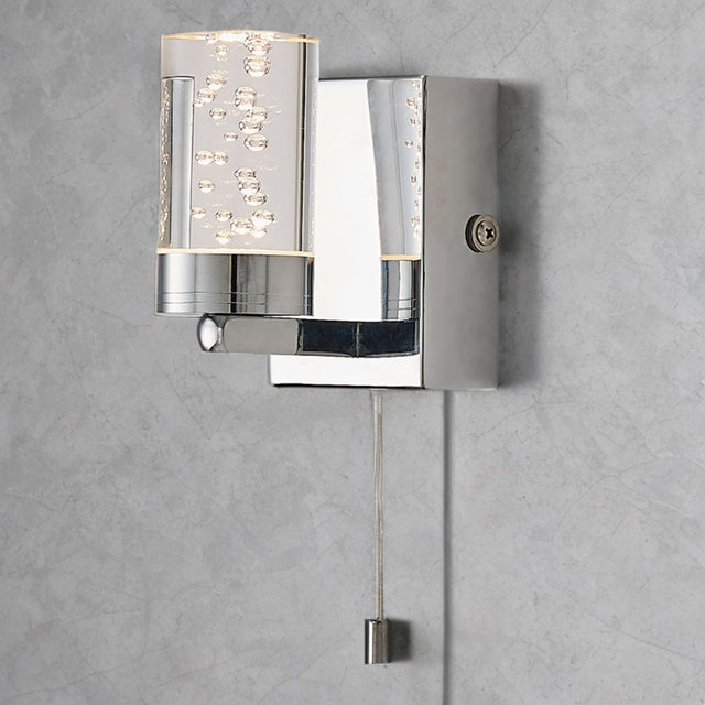 Polished Chrome Bubble Effect Led Wall Light