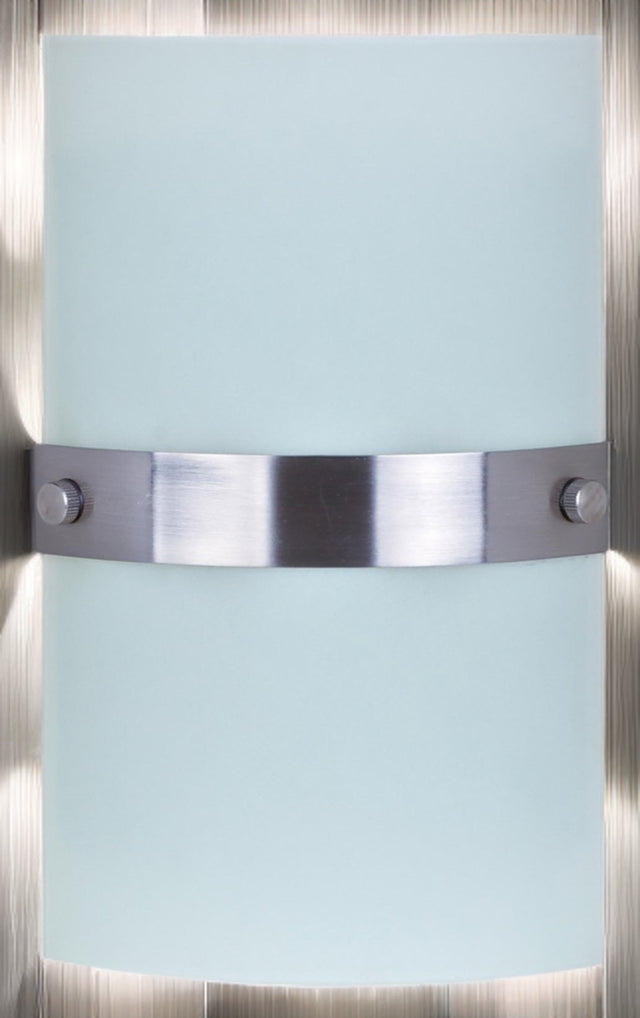 Aluminium And Glass Wall Light