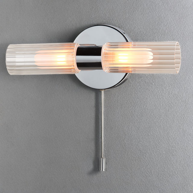 Oilivia Ribbed Wall Light 2L (Polished Chrome)