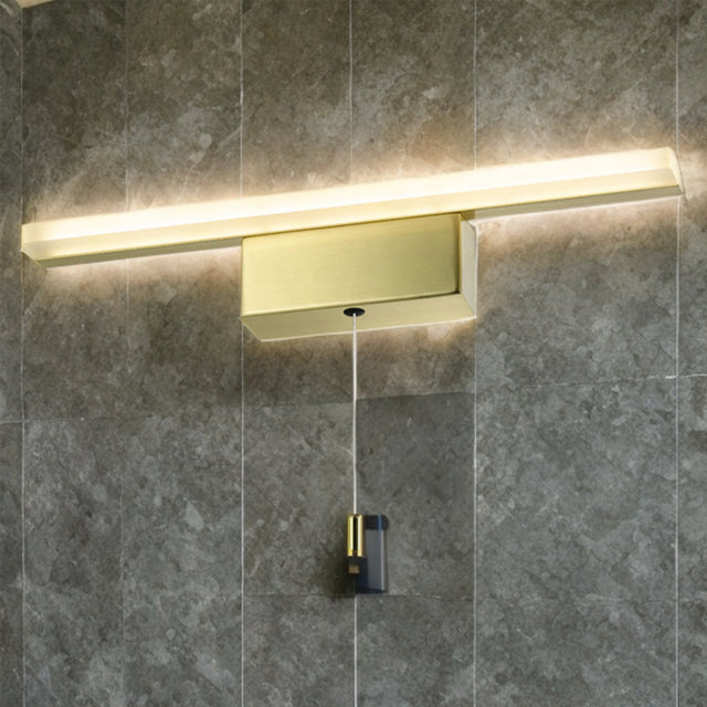 Ip44 Satin Brass Wall Light