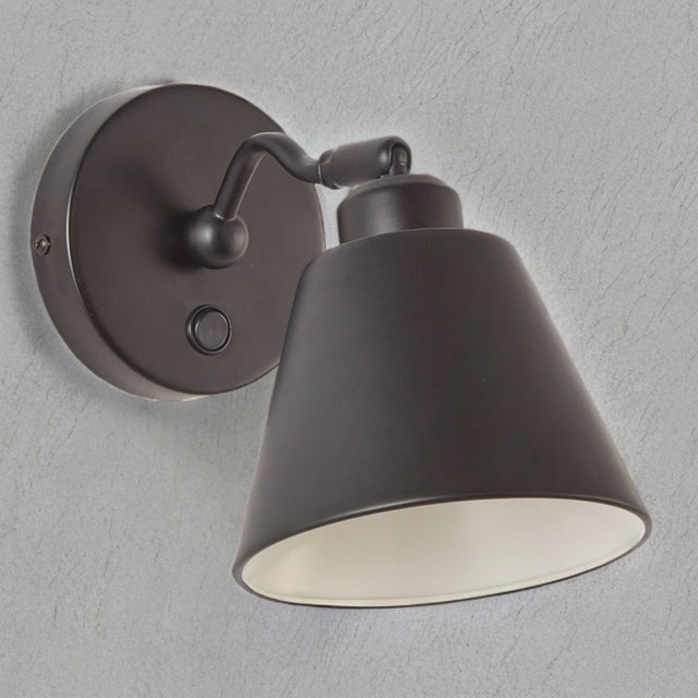 Matt Black Harbour Wall Light