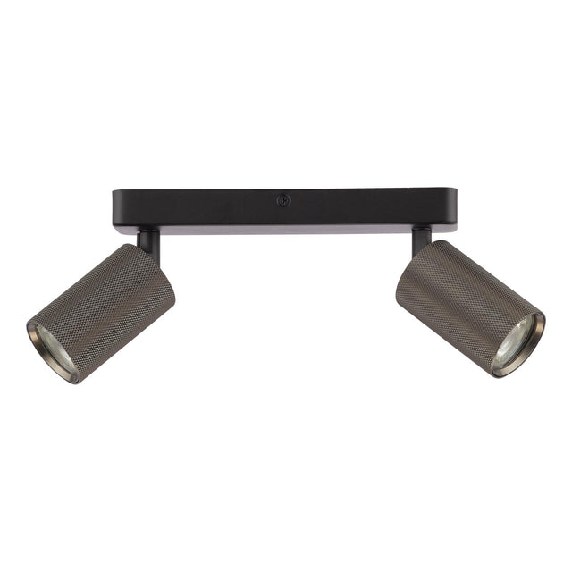 Yamis 2 Light Bar Spotlight Knurled Bronze and Matt Black