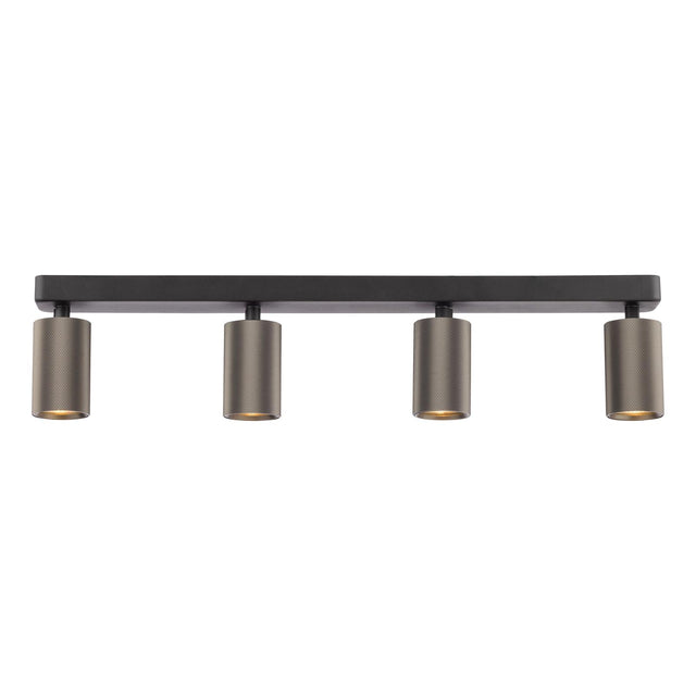 Yamis 4 Light Bar Spotlight Knurled Bronze and Matt Black