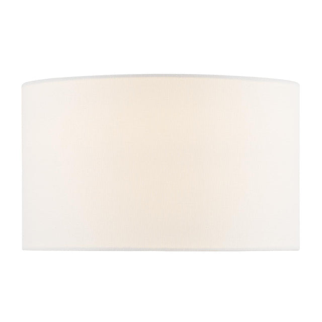 Zorin White Linen Drum Shade 24cm