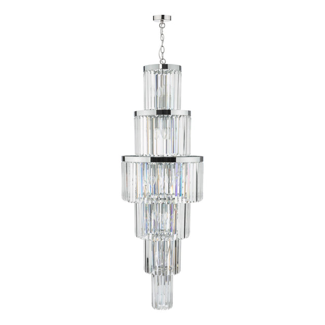 Angel 28 Light Chandelier Crystal Polished Chrome