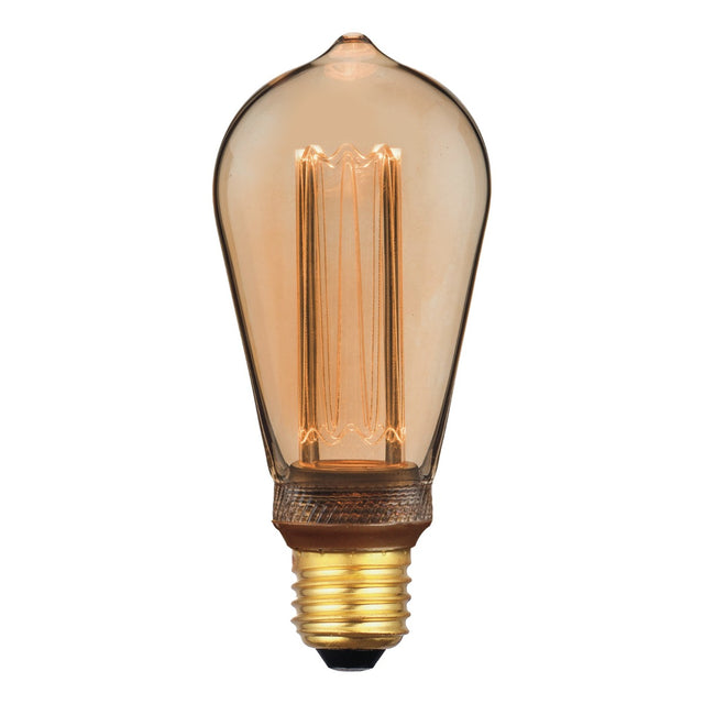 E27 LED DIM VINT RUST MICRO FIL LAMP 3.5W 120LM