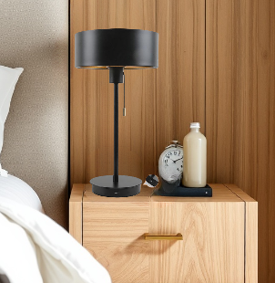 Ennio Black &Amp; Ant. Brass Table Lamp