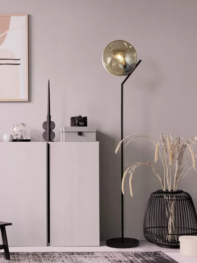 Punch 4Lt Bar Pendant- Black Metal & Champagne Punched Glass