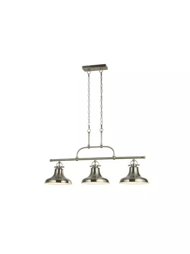 Dallas 3Lt Pendant - Satin Silver