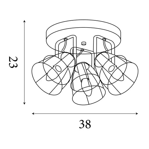 Vision Round Wall Light - Matt Black Metal & Wood