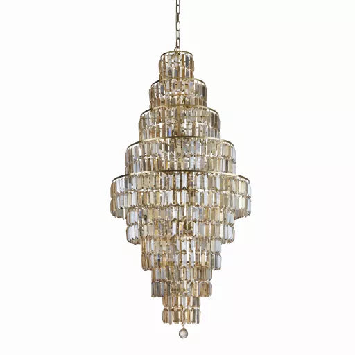 Radiance 3Lt Flush, Gold Metal and Champagne Glass