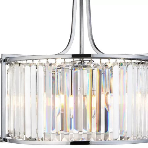 Circolo Cage Drum Pendant - Black Metal & White Silicon
