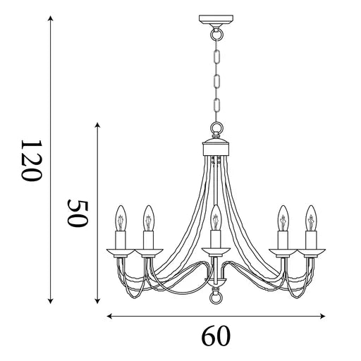 Orbit 8Lt Pendant, Satin Silver Metal