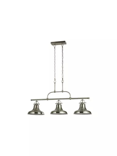 Dallas 3Lt Pendant - Satin Silver