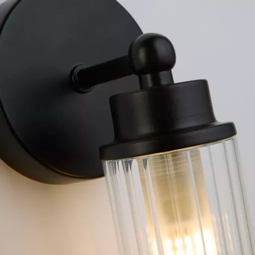 Opaline LED Wall Light, Matt Gold Metal with Marble Resin
