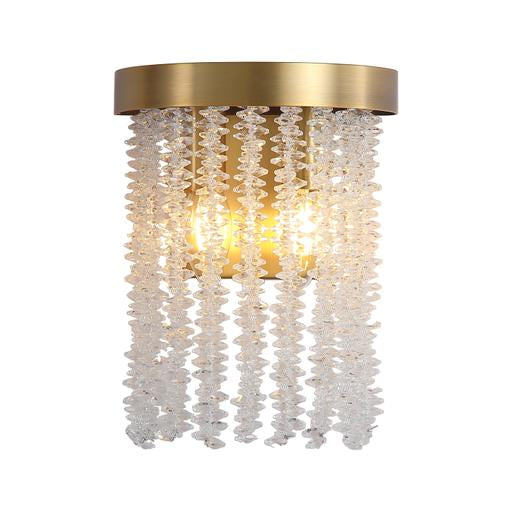 Beacon 2Lt Up/Down Wall Light, Gold Metal