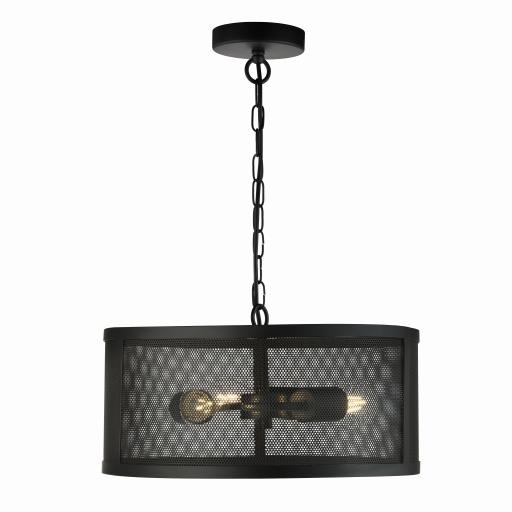 Table Lamp Base Only - Matt Black Metal