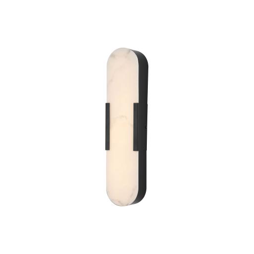 Phoenix 2Lt Flush - Black, Brass Metal & Frosted Glass