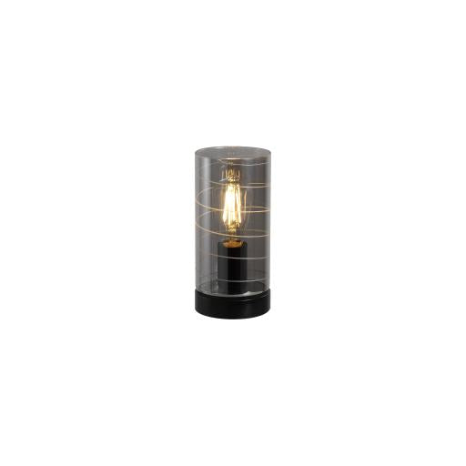Phoenix 2Lt Flush - Black, Brass Metal & Frosted Glass