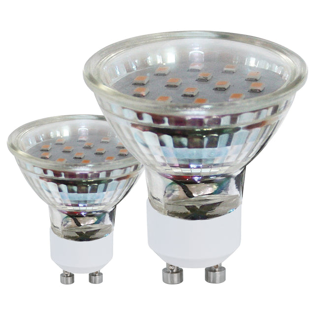 bulb-GU10-SMD LED 3W 3000K 2 pcs