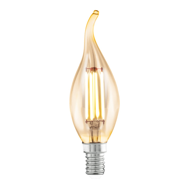 bulb-E14 CF37 4W amber 2200K 1pcs