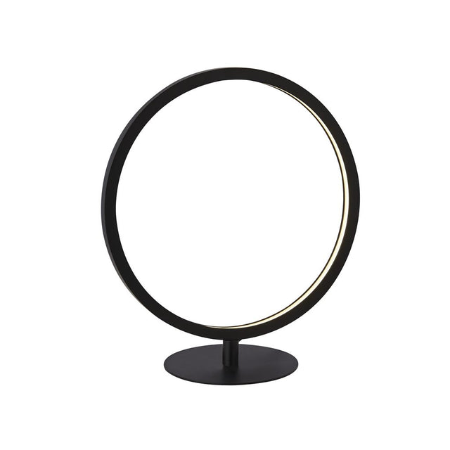 CIRQUE 1LT RING TABLE LAMP, MATT BLACK