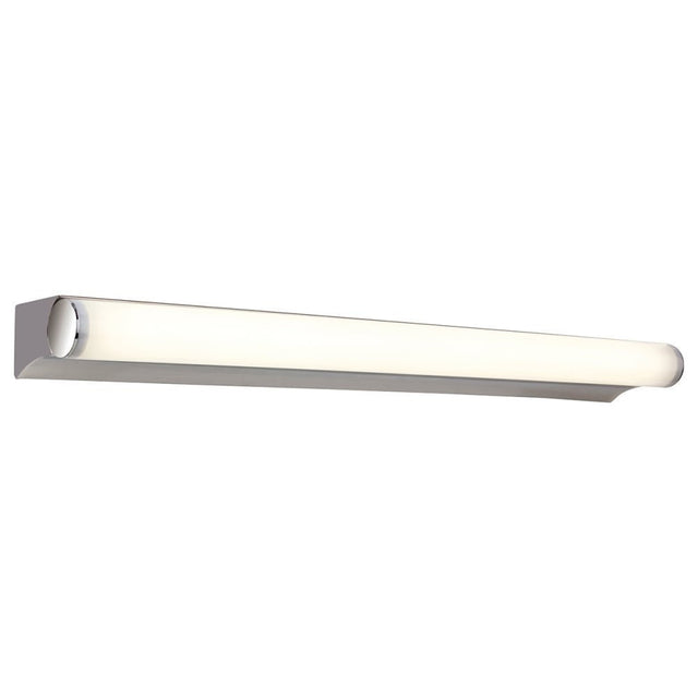 Polaris 8w LED Wall Light Chrome, Polycarbonate Lamp Integrated LED IP44