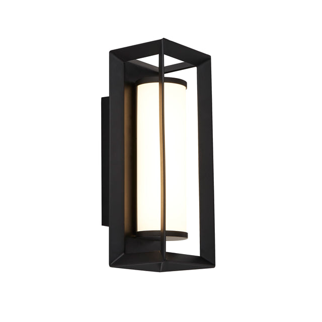 CHAPLIN RECTANGULAR LED WALL LIGHT, MATT BLACK - 200MM