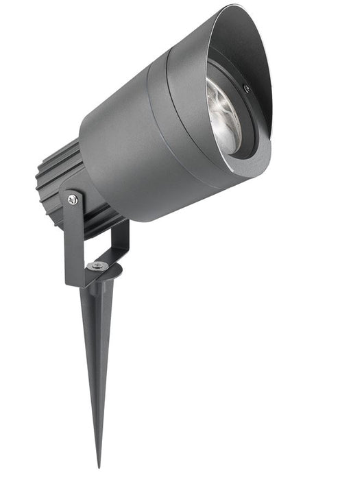 INSIDE Dark Gray Alum. & Glass GU10 1x50 Watt 220-240 Volt D: 11 H: 20 cm IP54